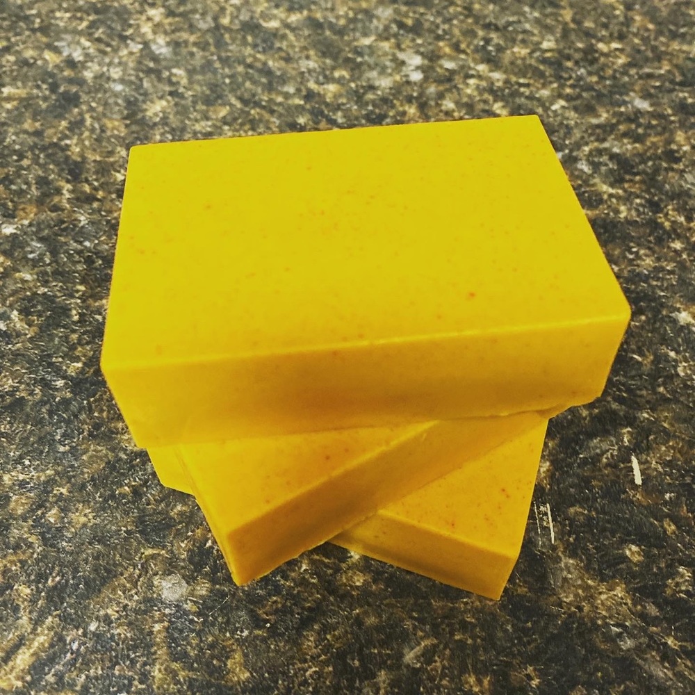 Homemade turmeric & goat milk soap